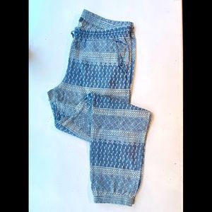 Level 99 Jackie Jogger - BLUE/WHITE PRINT